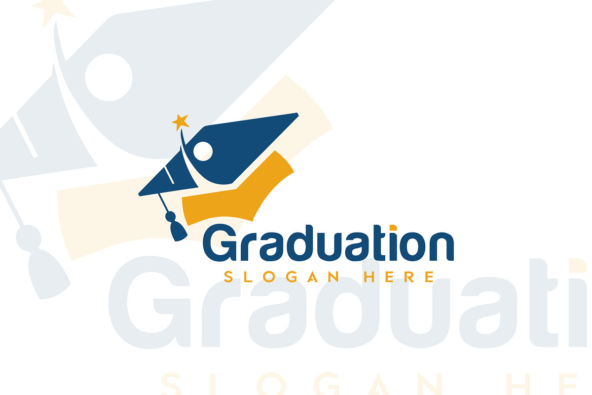 Modern Graduation Logo cap vector, an Education Illustration by Master Design (Photo 1 of 3)