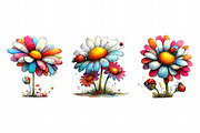 Whimsical Spring Daisy Flower Clipar, an Illustration by Daily.Designs (Thumbnail 7 of 7)