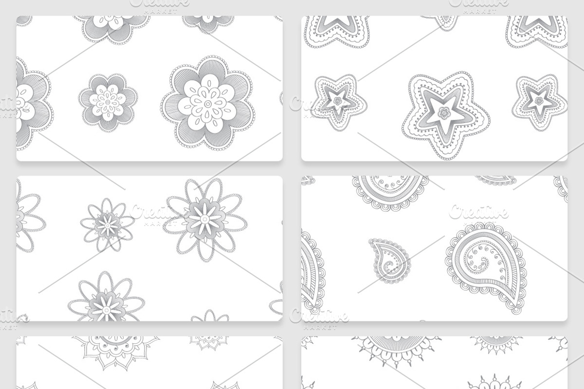 Vector Floral Patterns - 20, a Pattern Graphic by DeepDesign (Photo 3 of 3)
