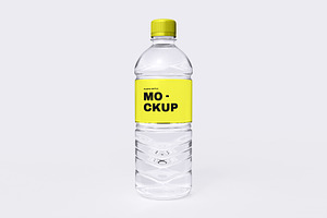 Transparent Plastic Bottle Mockup, a Product Mockup by graphypix