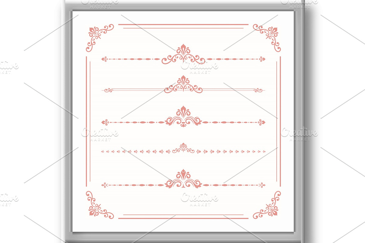 Vintage Big Set of Horizonyal Vector, an Illustration by FineArtStudio (Photo 3 of 3)