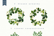 Blossom Wild Strawberry & Clover., an Illustration by Olga Bonitas (Thumbnail 8 of 9)