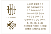 Monogram font & Illustration Bundle, a Font by The Old Type Foundry (Thumbnail 6 of 11)
