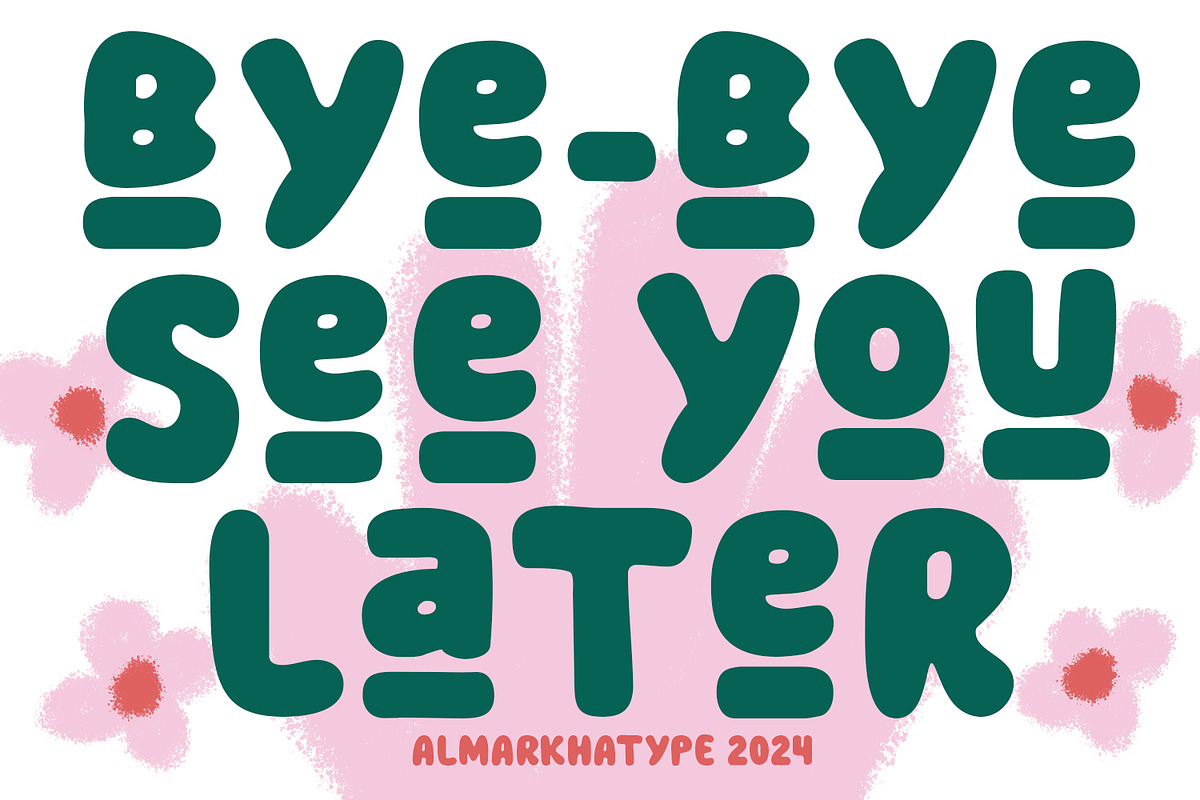Bullet Stone – Bubble Display Font, a Handwritten Font by Almarkhatype (Photo 11 of 11)