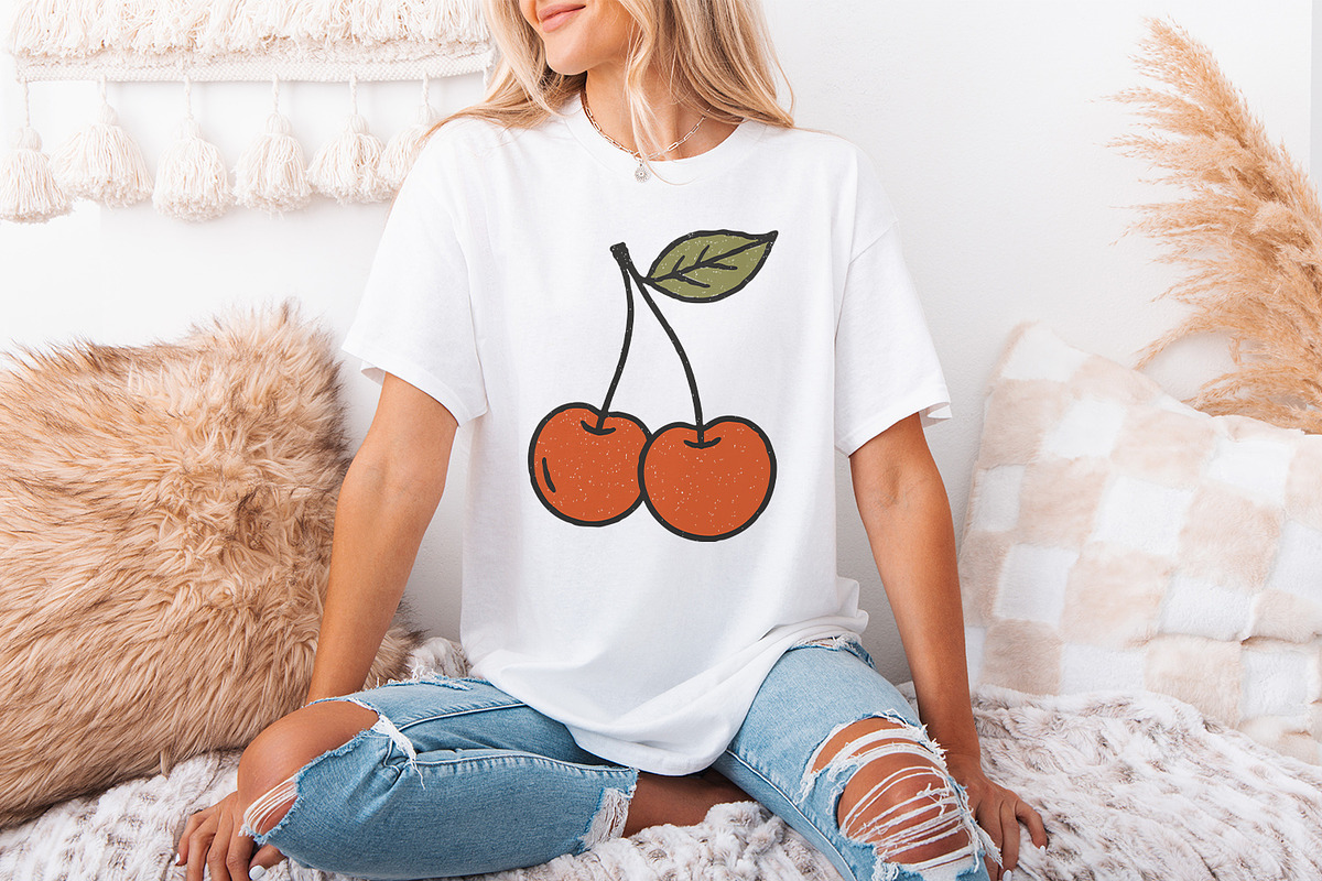 Trendy Cherry Retro Aesthetic, an Illustration by SharpMarketplace (Photo 3 of 9)
