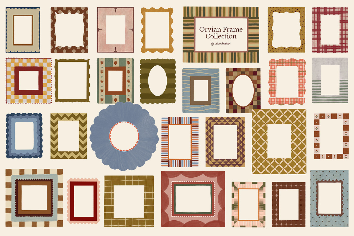 Orvian · Decorative Frames Set, an Object Graphic by alonahaidash (Photo 7 of 13)