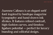 Aurenne Calloura – Elegant Editorial, a Serif Font by Creacy Studio (Thumbnail 2 of 10)