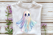 Halloween Iridescent Ghost Clipart, an Illustration by CraftArtStudio (Thumbnail 5 of 6)