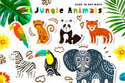 Jungle Animals, an Animal Illustration by JuliyArt (Thumbnail 2 of 5)