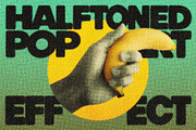 Pop Art Halftone Photo Effect, a Layer Style Add-On by Design Squad (Thumbnail 1 of 4)