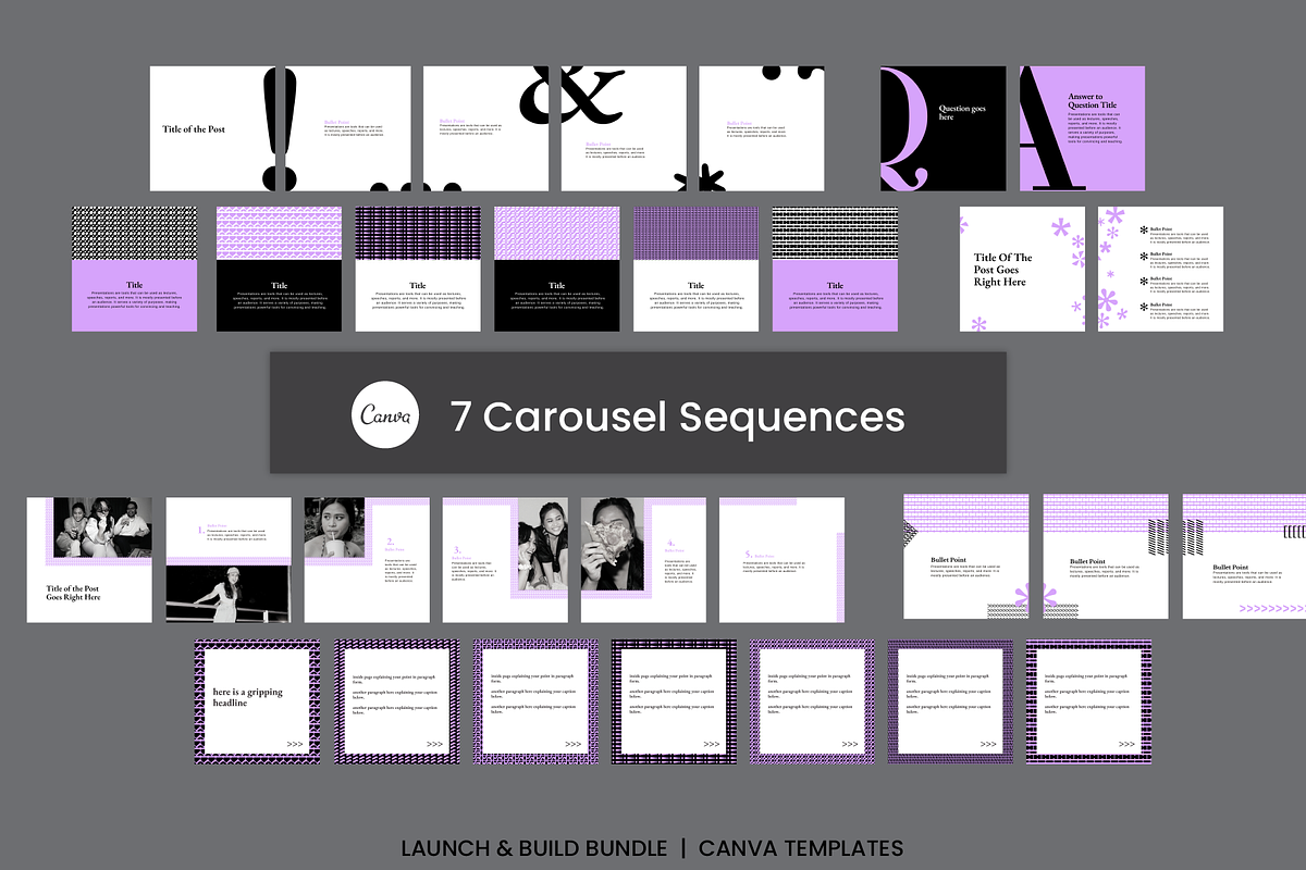 Typography Canva Branding Bundle, a Social Media Template by WorkShy Studio (Photo 13 of 21)