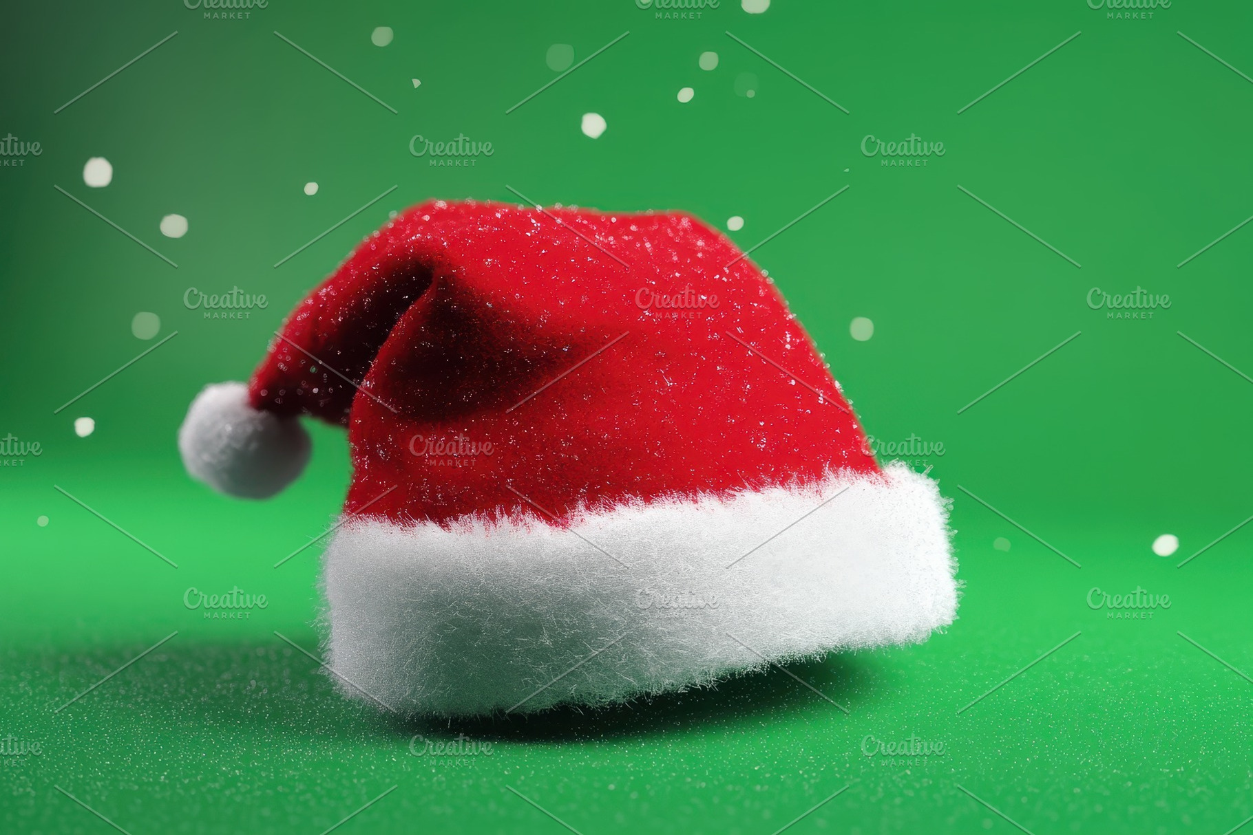 Santa hat icons appear and disappear, a Photo by Iftikhar Alam