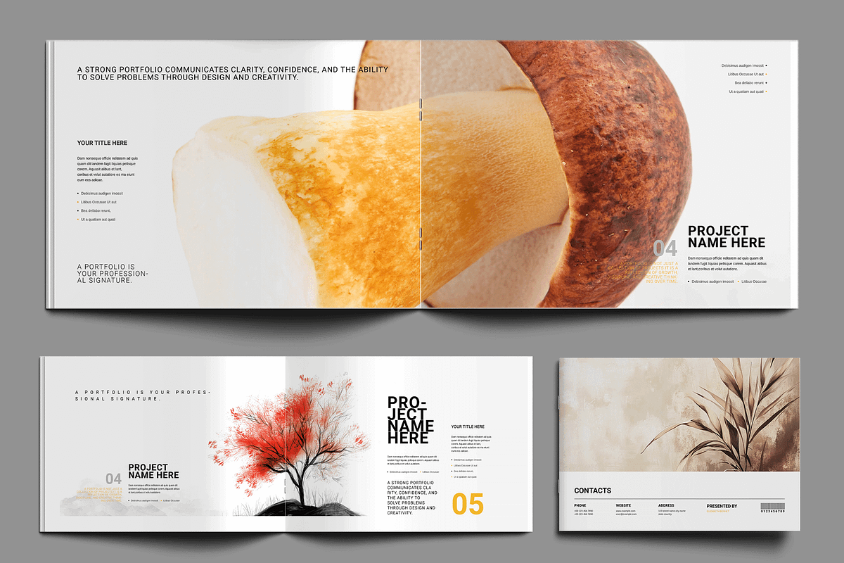 Portfolio Layout, a Brochure Template by MightyDesign (Photo 6 of 9)