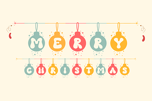 Bauble Party Is A Christmas Font