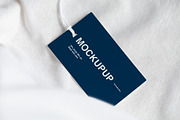 Clothes label tag blank white mockup, an Advertising Mockup by Olha Klein (Thumbnail 3 of 3)