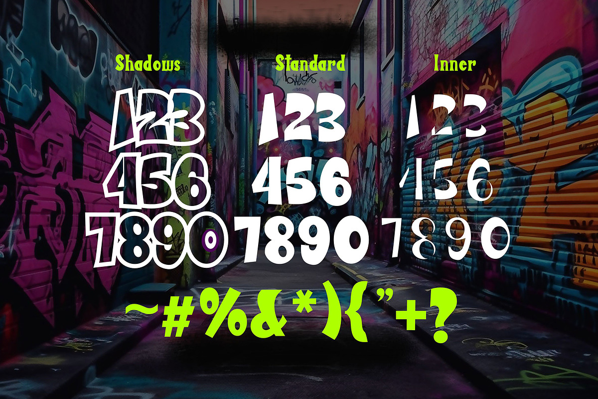 The Bolder Shadows - 3d Layered Font, a Font by asfgraphics (Photo 3 of 8)