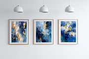 Blue Gold Abstract Illustration, a Decorative Illustration by Housui Patterns (Thumbnail 9 of 12)