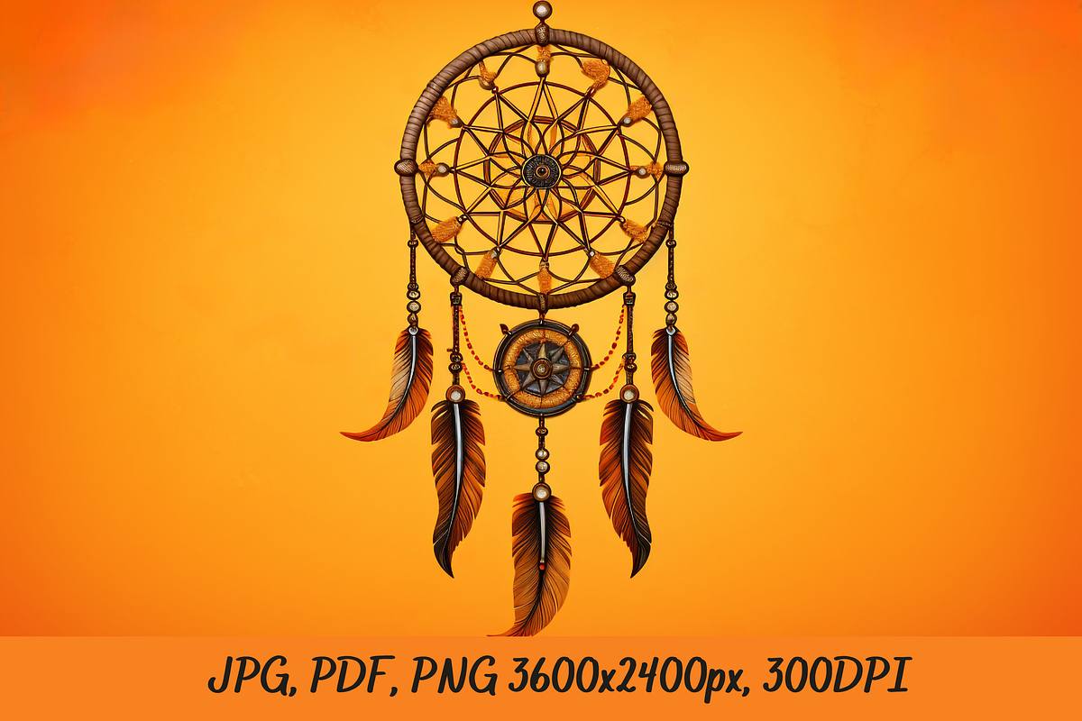 Boho Dreamcatcher Clipart, an Illustration by DesignHub (Photo 3 of 3)