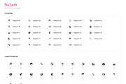 The Earth - Icon font with 24 icons, a Symbol Font by Basari Design (Thumbnail 5 of 5)