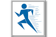 Running man. Sumbol, an Outline Icon by RODINA (Thumbnail 2 of 3)