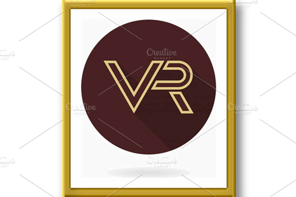 Fine Flat Icon With VR Logo, a Duotone Icon by FineArtStudio (Photo 3 of 3)