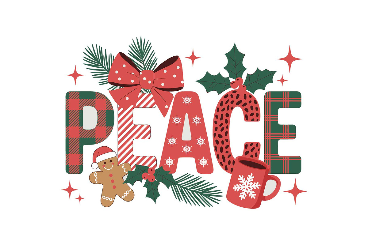 Holly Christmas Quote Decor SVG, an Object Graphic by yasushie (Photo 7 of 16)