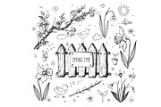 Garden sketches, an Illustration by Elina_Li (Thumbnail 9 of 15)