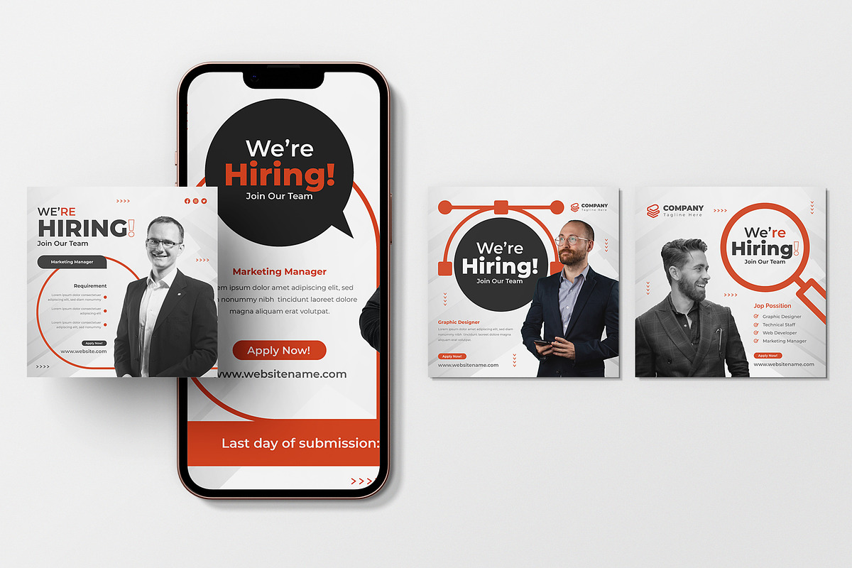 Hiring Job Vacancy Social Media Post