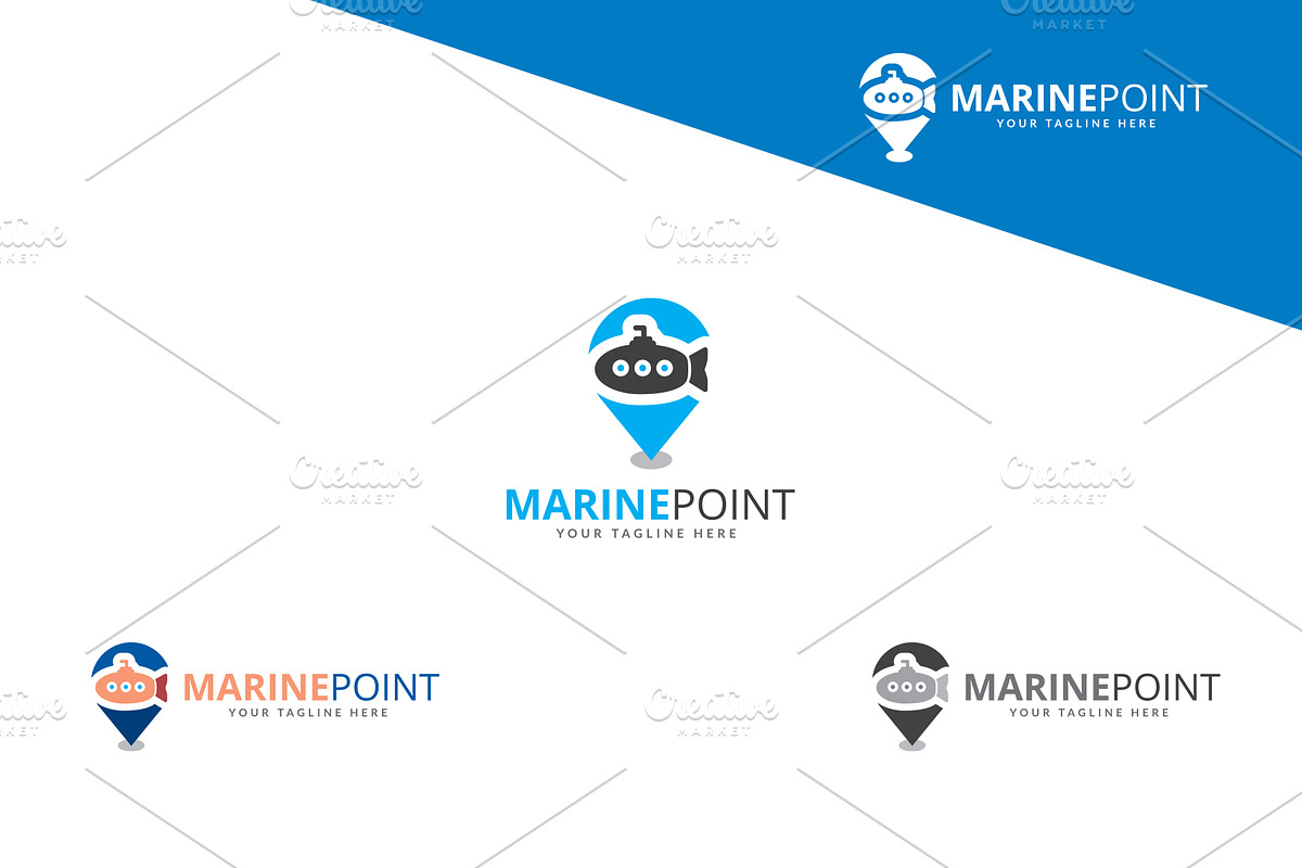 MARINE POINT Logo, a Branding & Logo Template by Maraz Logo