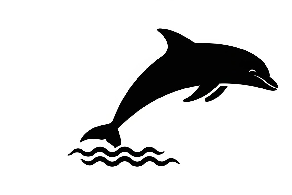 dolphin jumping silhouettes, an Illustration by Amazin_art (Photo 3 of 31)