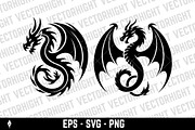 Fierce flying dragon, an Animal Illustration by Vectorhight (Thumbnail 4 of 5)