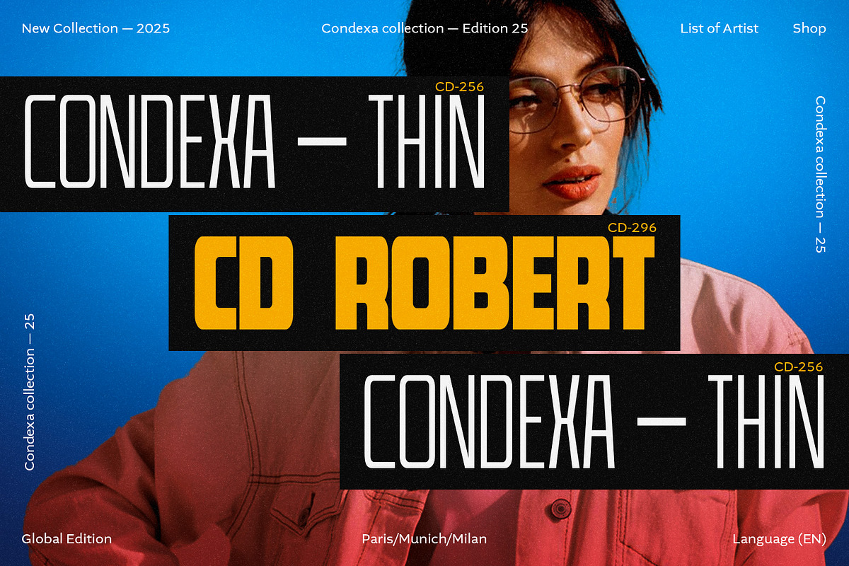Condexa | Geometric Display Variable, a Sans Serif Font by Hasbi Creative (Photo 6 of 9)