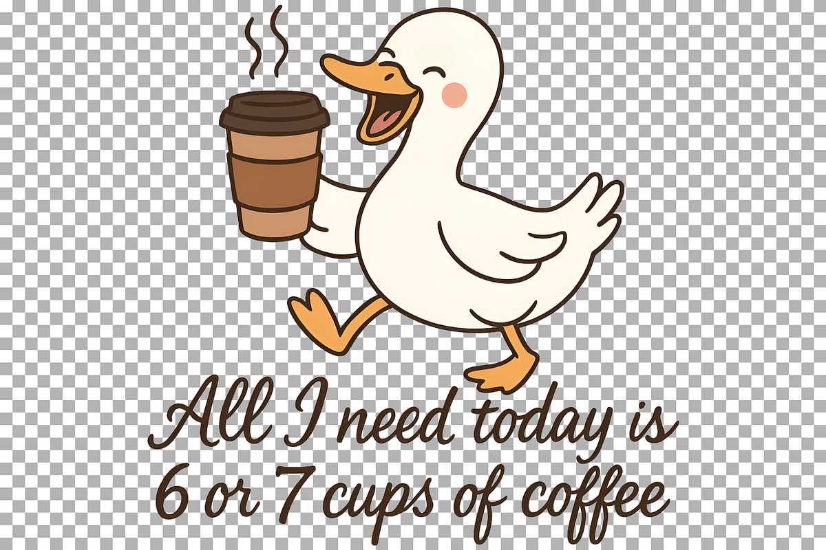 Silly Goose PNG Six Seven Coffee, an Animal Illustration by SugarCloudStudioArt (Photo 4 of 5)