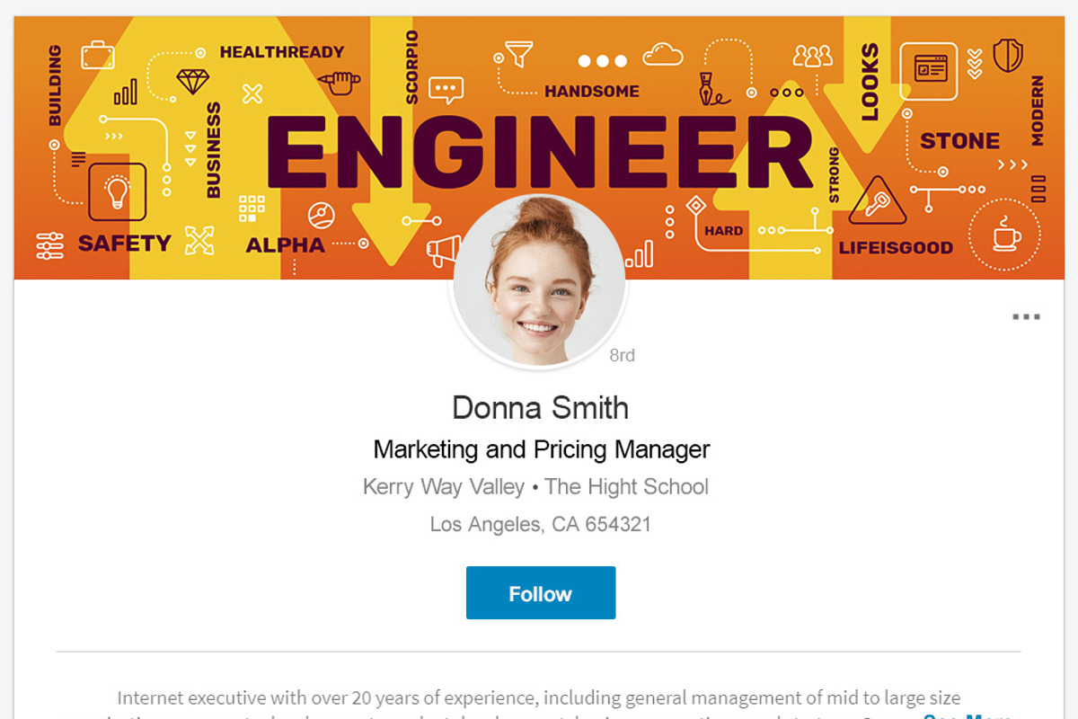 LinkedIn| Editable Backgrounds, a Social Media Template by wowomnom