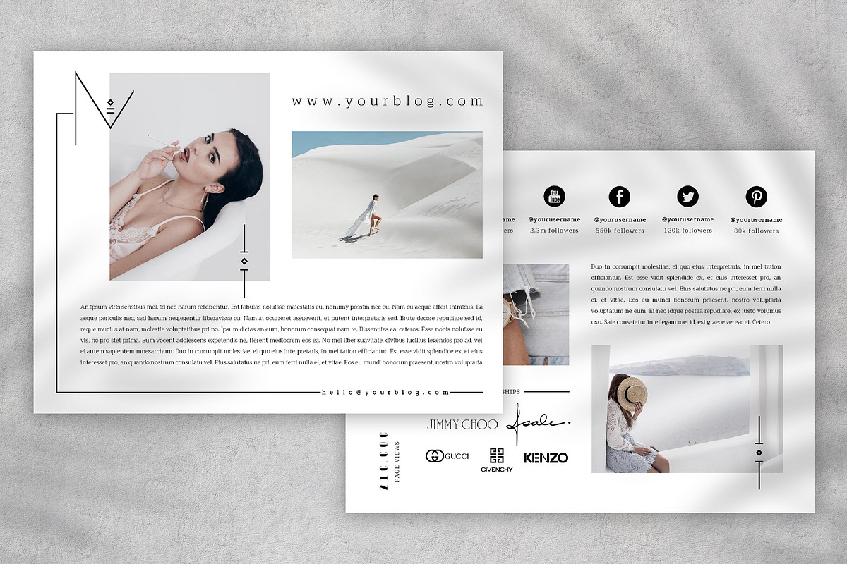 Media Kit Template, a Stationery Template by Eesome Design Studio (Photo 1 of 6)