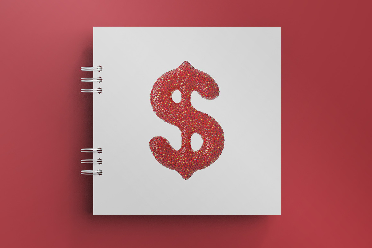 Strawberry Bitmap Font & PNGs, a Sans Serif Font by Creative Graphics (Photo 4 of 6)
