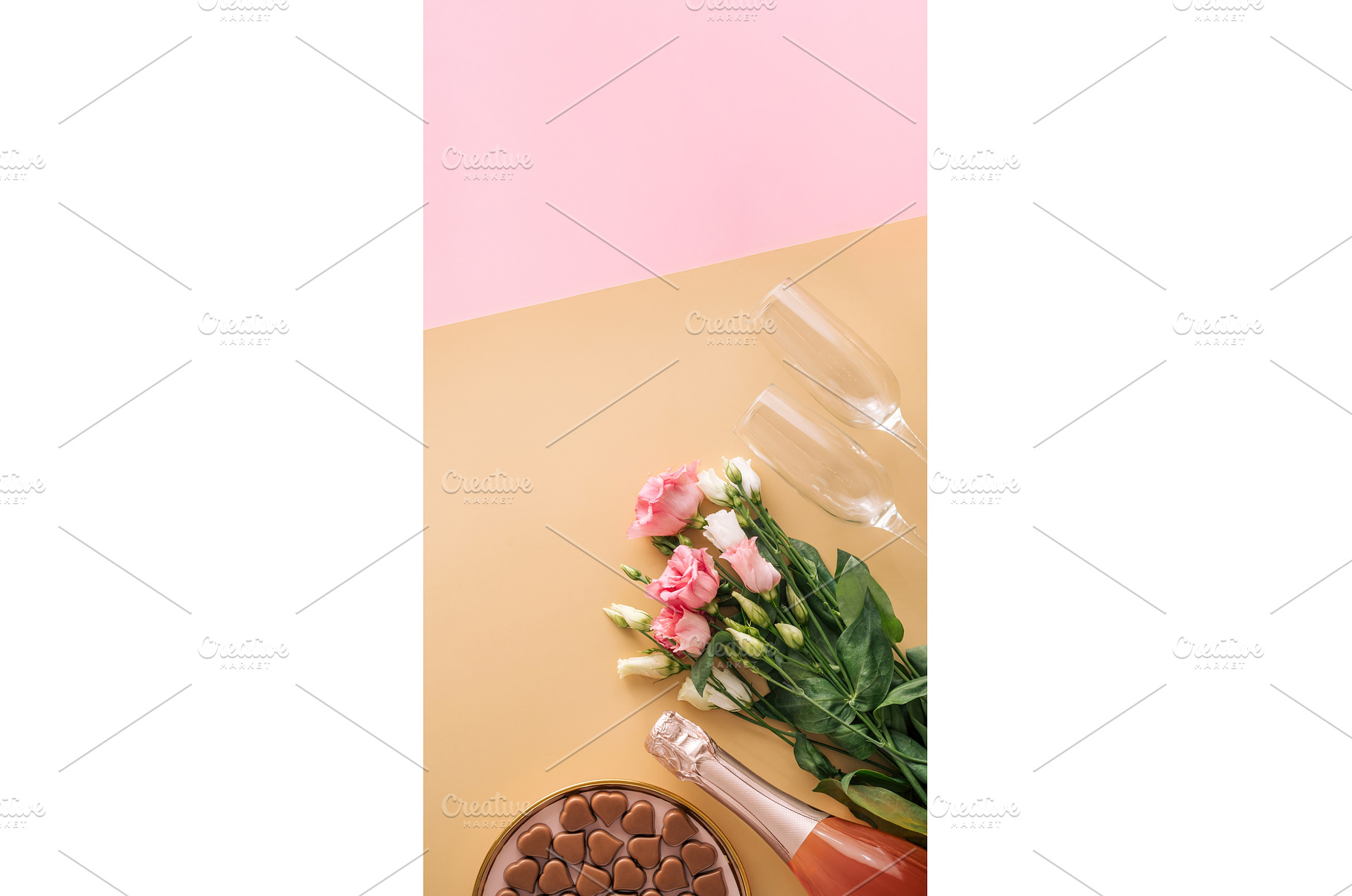 Valentines Day concept, flatlay, a Food & Drink Photo by Fascinadora