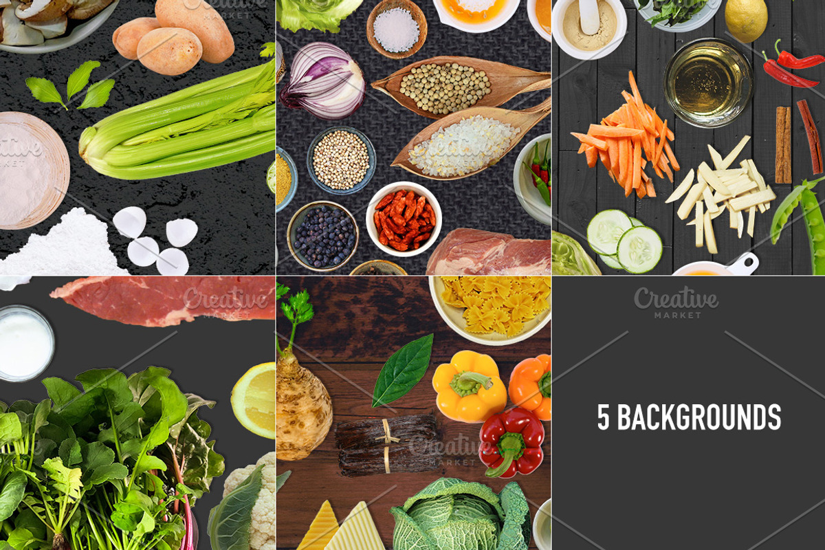 60 Isolated Raw Food Images, a Product Mockup by Made by Mancie (Photo 3 of 4)