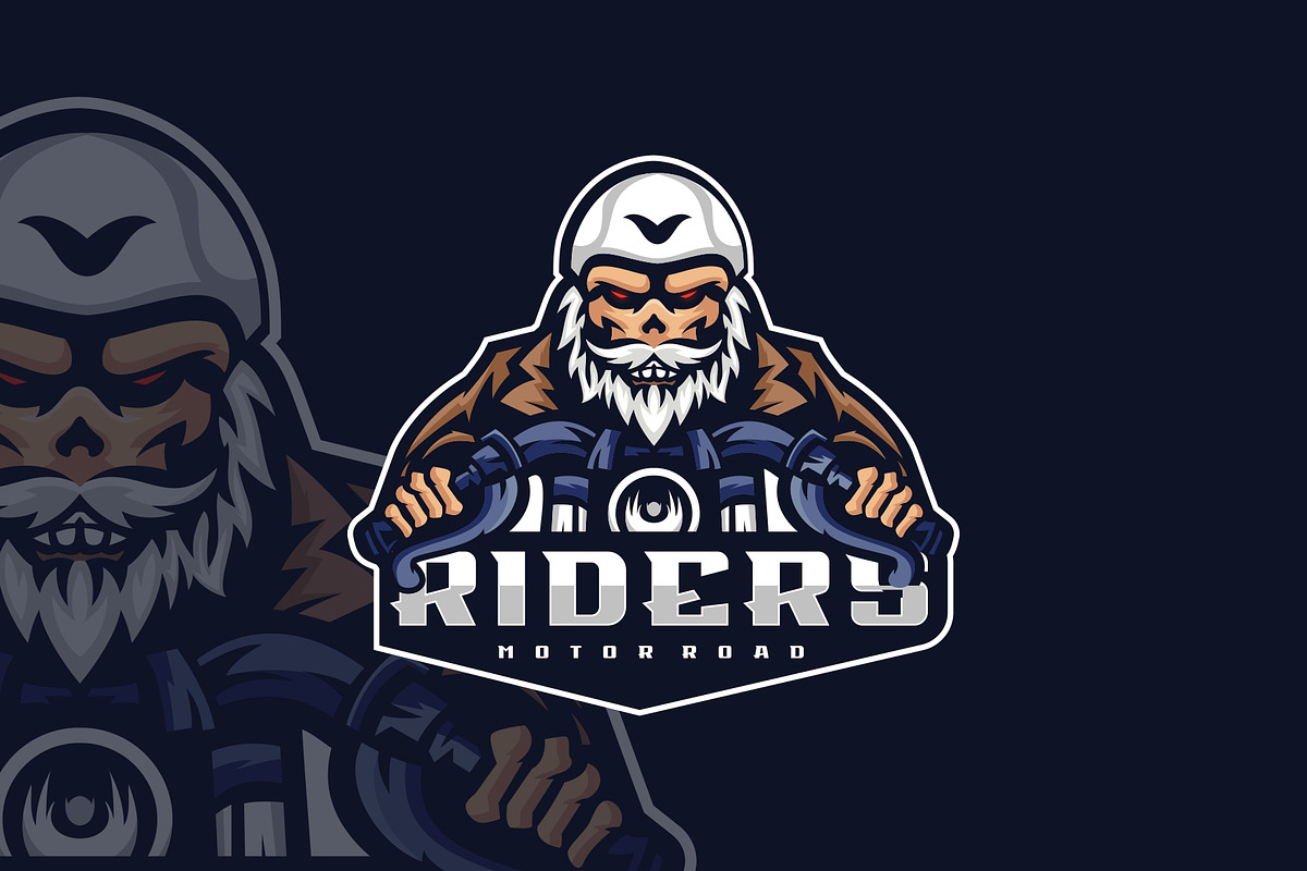 Rider Mascot Style., a Branding & Logo Template by ModalTampang