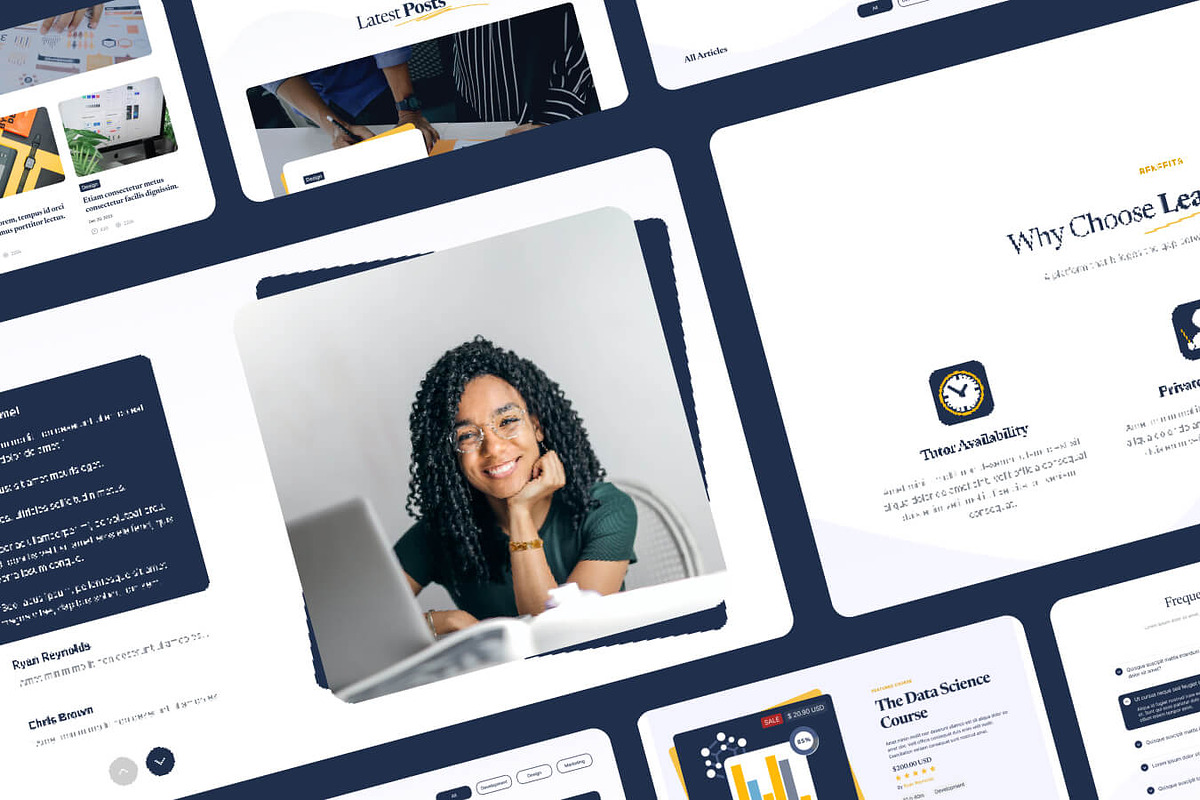 LearnMingle - E-learning Template, an UI Kit Template by EGO Creative Innovations (Photo 5 of 5)