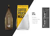 Coffee Pouch. Front and side views, a Packaging Mockup by easymock (Thumbnail 4 of 8)