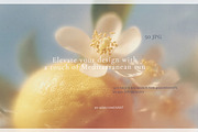 Mediterranean Blur lemon backgrounds, a Background Graphic by 60secondsArt (Thumbnail 2 of 14)