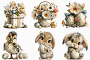 Whimsical Easter Clipart Png, an Illustration by Craft Nest (Thumbnail 4 of 11)