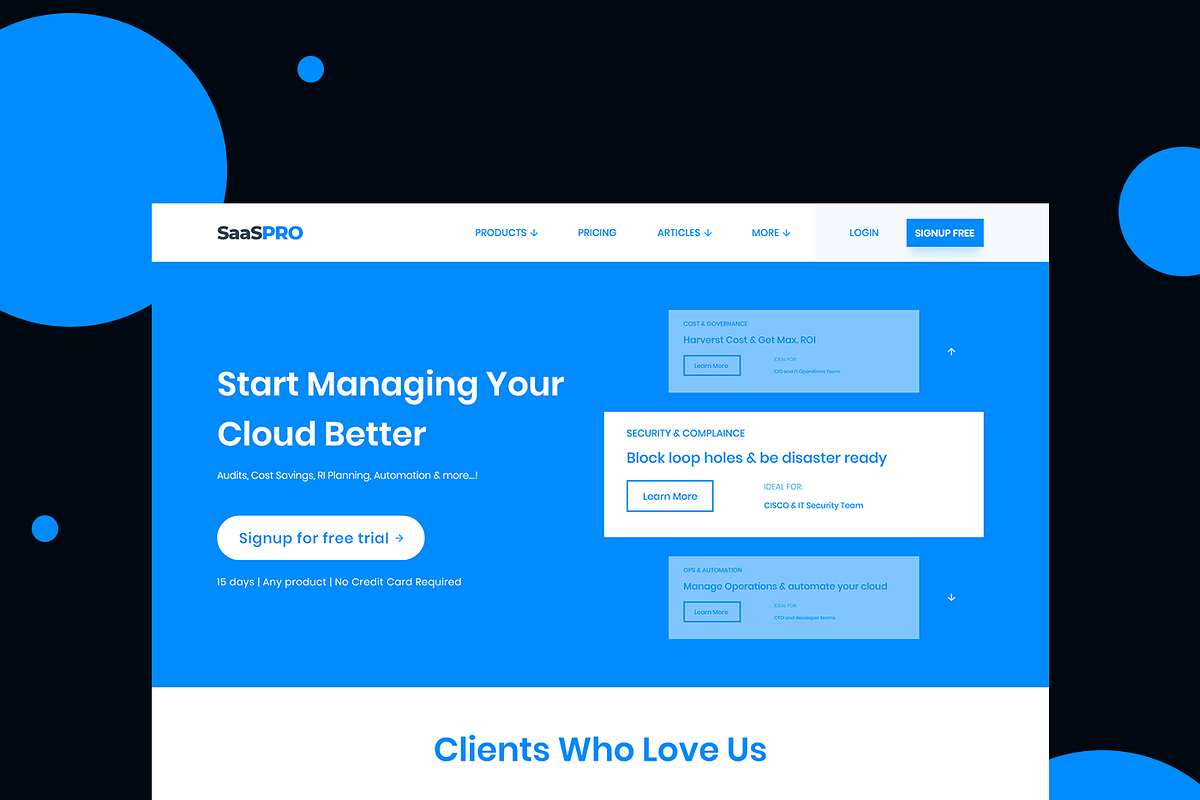 SaaS PRO - Startup Landing Page XD, an UI Kit Template by DotnikStudio.com (Photo 7 of 7)