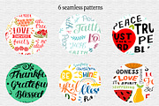 BUNDLE 30 CHRISTIAN PATTERNS, a Pattern Graphic by Ola-la-la (Thumbnail 5 of 12)