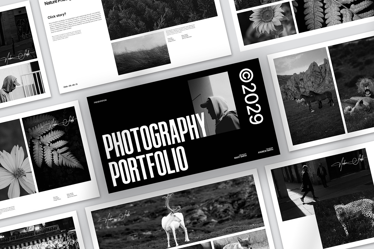 Photographer Portfolio Presentation, a Presentation Template by Oriofix (Photo 3 of 11)