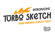 Turbo Sketch, a Font by Rashdrawn (Thumbnail 1 of 5)