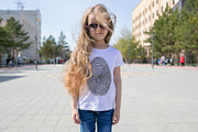 100 Kid's T-Shirt Mock-Up 2018 #22, a Shirt Mockup by Freeman Studio (Thumbnail 41 of 107)