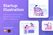 Start Up Illustration Kit, a Templates & Theme by Designspace (Thumbnail 1 of 5)