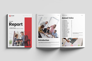 Annual Report Template, a Brochure Template by GoldenGrid Studio